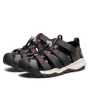 NEW KEEN Kid's Newport H2 Sandals - Magnet/Spicy Orange - size 11